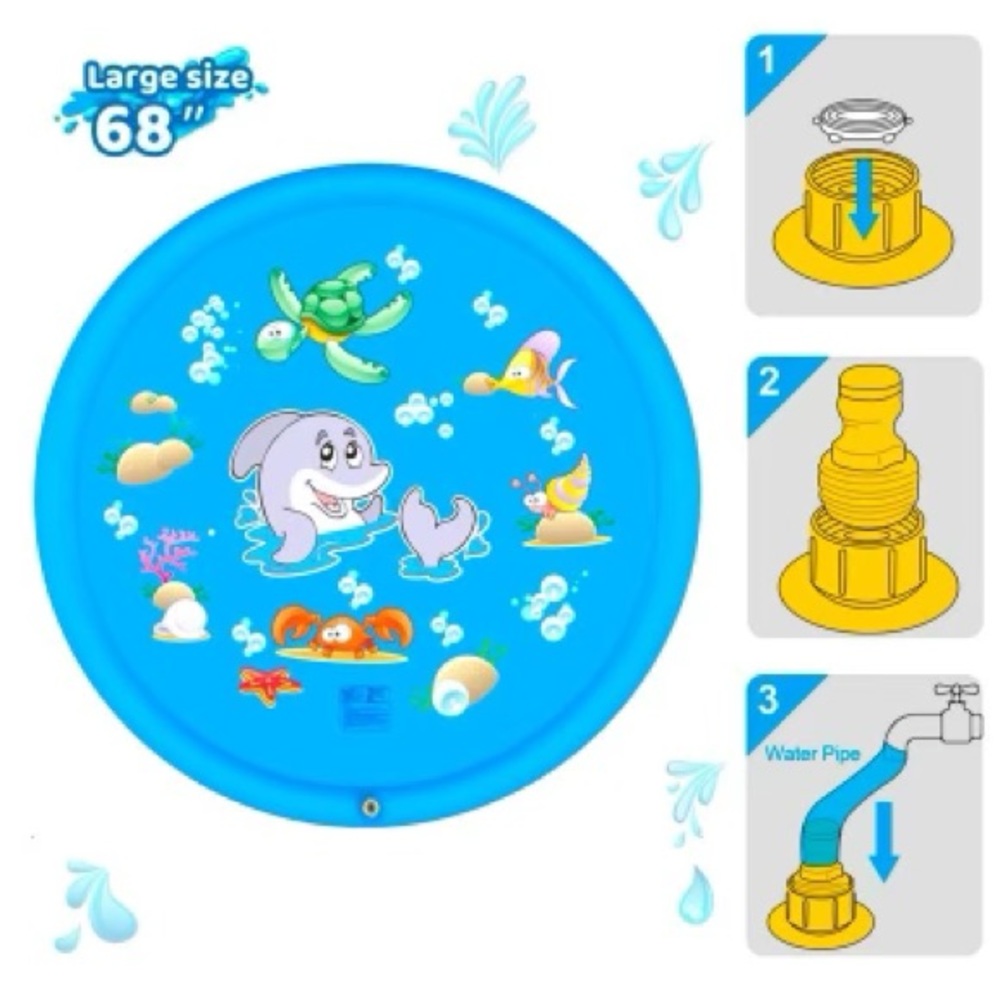 68” splash pads